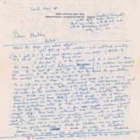 Lot #746 Thornton Wilder Handwritten Letter Signed - Image 1