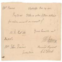 Lot #3 Thomas Jefferson: 1802 pay order in the