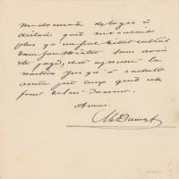 Lot #710 Alexandre Dumas, pere Handwritten Letter Signed - Image 2