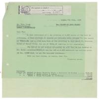 Lot #145 Otto Frank Typed Letter Signed - Image 1