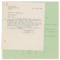 Lot #145 Otto Frank Typed Letter Signed - Image 2