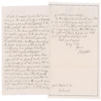 Lot #378 Robert E. Lee: Letter from the day of Virginia's admittance into the Confederacy, endorsed by Lee as commander of the state's forces - Image 2
