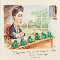 Lot #56 Ronald Reagan Artwork - Image 1