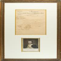 Lot #397 Napoleon: Napoleon document approving substitution of a sick Russian invasion general - Image 1