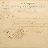 Lot #397 Napoleon: Napoleon document approving substitution of a sick Russian invasion general - Image 2