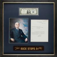 Lot #43 Harry S. Truman: 'The Buck Stops Here!' - Image 1