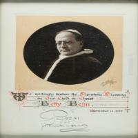 Lot #189 Pope Pius XI Signed Document - Image 1