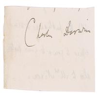 Lot #161 Charles Darwin: Darwin signature with transmittal letter from his cousin - Image 1
