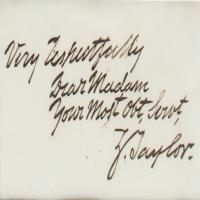 Lot #13 Zachary Taylor Signature - Image 1