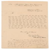 Lot #7 John Quincy Adams: Rare diplomatic cipher letter related to the Monroe Doctrine - Image 1