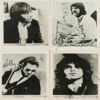 Lot #825 The Doors: Four signed Elektra portraits of the Doors, highlighted by Jim Morrison - Image 1