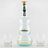 Lot #1240 Star Trek: STE Shran’s Andorian Ale Toast Set from 'Babel One' Prop - Image 1