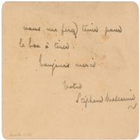 Lot #667 Stéphane Mallarmé Handwritten Letter Signed - Image 2