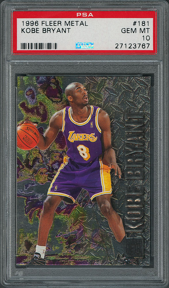 1996 Fleer Metal #181 Kobe Bryant Rookie - PSA GEM MT 10 | RR Auction