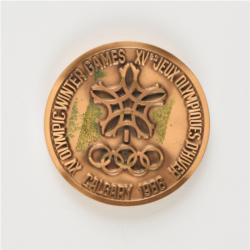 Lot #4217  Calgary 1988 Winter Olympics Participation Medal - Image 2