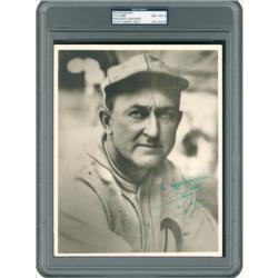 Lot #4034 Ty Cobb 1955 Signed Photograph - PSA/DNA NM-MT 8 - Image 1