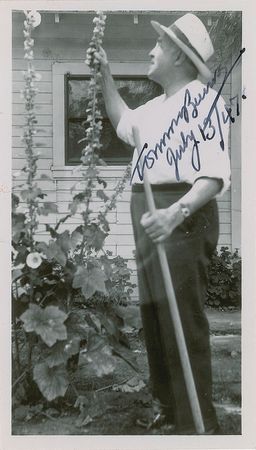 Lot #4180 Tommy Burns Twice-Signed Photograph - Image 1
