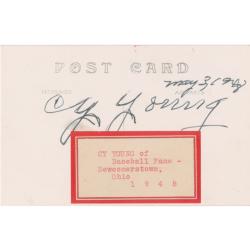 Lot #4126 Cy Young Signed Photograph - Image 2