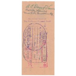 Lot #4115 Dazzy Vance Signed Check - Image 1