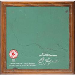 Lot #4133  Boston Red Sox: Section of Fenway Park's Green Monster - Image 1