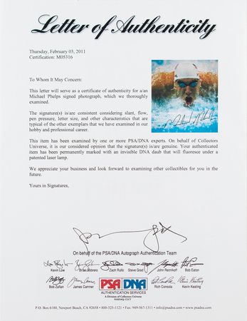 Lot #4289 Michael Phelps - Image 2