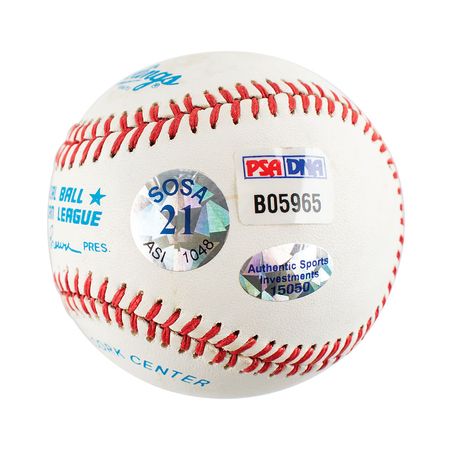 Lot #4078 Mark McGwire and Sammy Sosa Signed Baseball - Image 3