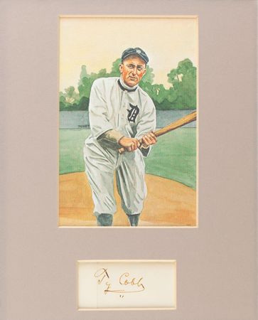 Lot #4033 Ty Cobb Signature - Image 1