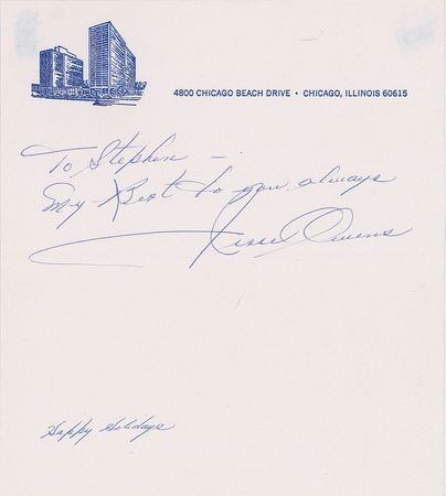 Lot #4212 Jesse Owens Signature