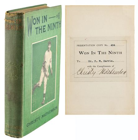 Lot #4076 Christy Mathewson Signed Book - Image 1
