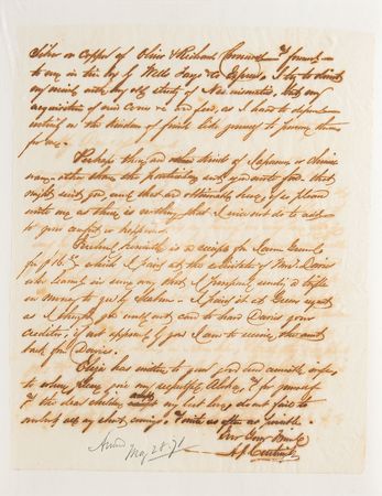Lot #4028 Alexander Cartwright Press Copy Letter - Image 2