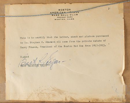 Lot #4136 Harry Frazee's 1918 Fenway Park World Series Panoramic Photograph - Image 3