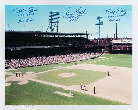 Lot #4268  Cincinnati Reds: Rose, Bench, and Perez - Image 1