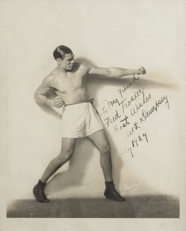Lot #4183 Jack Dempsey Signed Photograph - Image 1
