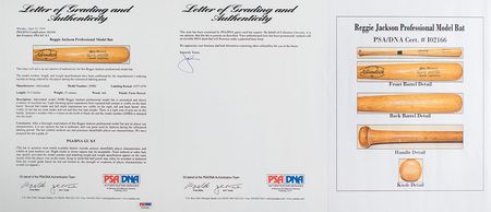 Lot #4138 Reggie Jackson Game-Used Baseball Bat - Image 2