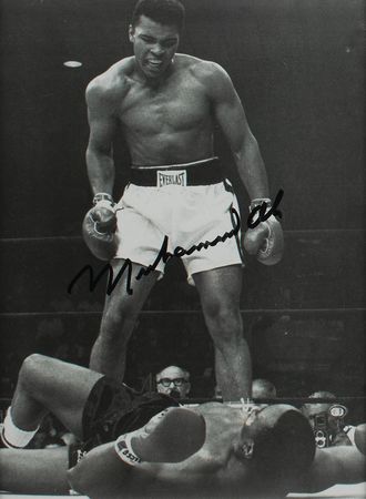 Lot #4176 Muhammad Ali and Sonny Liston Signed Display - Image 2