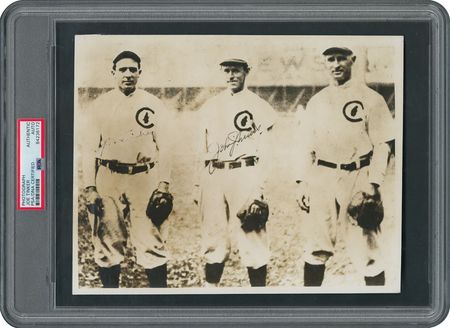 Lot #4112 Joe Tinker and Johnny Evers Signed Photograph - Image 1
