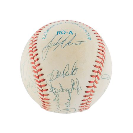 Lot #4084  NY Yankees Greats Signed Baseball - Image 3