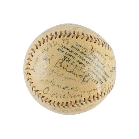 Lot #4029  Chicago Cubs 1913 Team-Signed Baseball - Image 5
