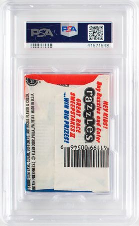 Lot #4159  1986 Fleer Basketball Wax Pack PSA NM-MT 8 - Image 2