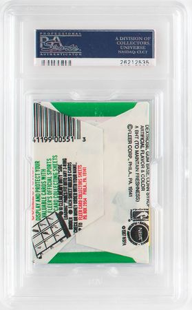 Lot #4165  1987 Fleer Basketball Wax Pack PSA NM-MT 8 - Image 2