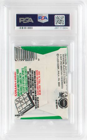 Lot #4164  1987 Fleer Basketball Wax Pack PSA MINT 9 - Image 2
