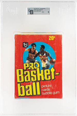 Lot #4150  1978 Topps Basketball Wax Box GAI MINT 9 - Image 1
