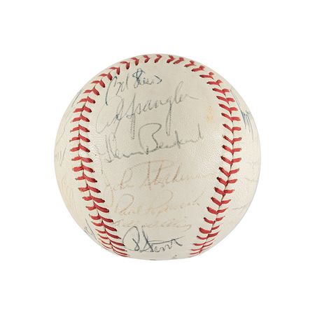 Lot #4030  Chicago Cubs 1967 Team-Signed Baseball - Image 3