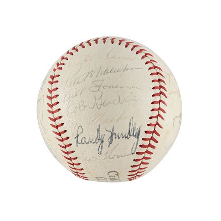 Lot #4030  Chicago Cubs 1967 Team-Signed Baseball - Image 4