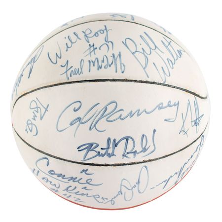 Lot #4169  Basketball Hall of Famers Signed Basketball - Image 2
