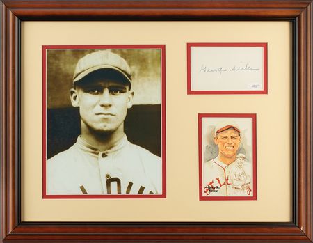 Lot #4306 George Sisler Signature - Image 1