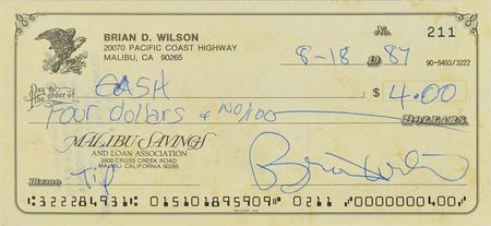 Lot #787  Beach Boys: Brian Wilson - Image 2