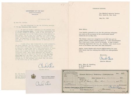 Lot #294 Charles Edison - Image 1