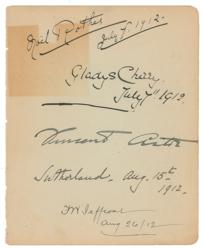 Lot #397 Titanic: Lucy Noël Martha and Gladys Cherry Signatures - Image 1