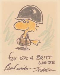 Lot #629 Charles Schulz Sketch - Image 1